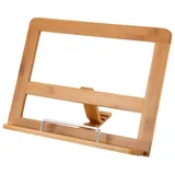 Excellent Houseware Kochbuchhalter Bambus 32 x 24 cm Braun
