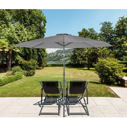 Leco Sonnenschirm* - 153x13,5x13,5cm - anthrazit - Aluminium / Stahl / Fiberglas