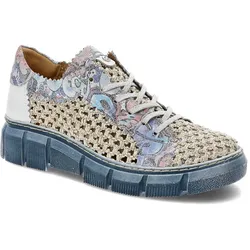 Blaue Halbschuhe Maciejka Bequeme Damen Lederschuhe, 36