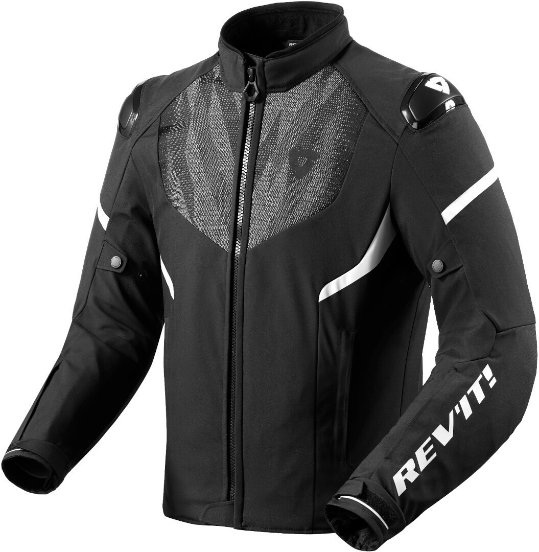 Revit Hyperspeed 2 H2O Motorfiets textiel jas, zwart-wit, 3XL