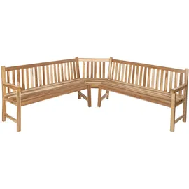 SAM Outillage Eckbank 210 x 90 x 210 cm Beige