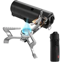 evocamp Gaskocher mit Wärmeleitblech klappbar Piezozündung