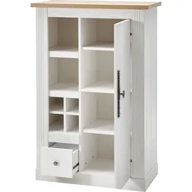 OTTO home Westminster 80 x 122 x 42 cm Pinie Weiß / Wotan Eiche