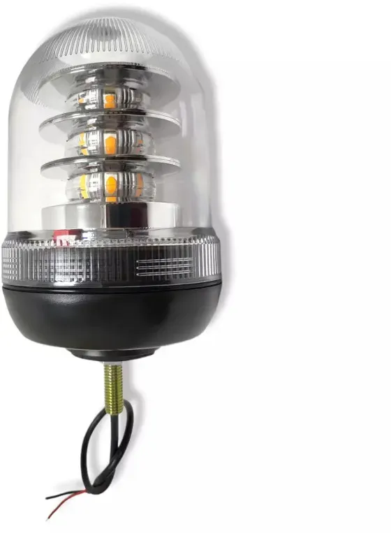 Hochwertige LED-Signal-Warnleuchte mit Dreh- und Blitzfunktionen 12/24V ECE R65 & R10, 24 x 3W LEDs