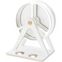 QueChaLe Regal Glück-Auf-Rad passend für Tonies 120 & 2 Tonieboxen, weiss