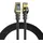 Elfcam - 20m Ethernet Kabel Cat 7 RJ45,STP 100% Kupfer, 10 Gbit/s 600 MHz, LAN Netzwerkkabel Rund Ø6,0mm, Kompatibel mit Router, PC, TV, Konsole – Schwarz
