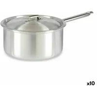 Kinvara Topf mit Deckel Silberfarben Aluminium 4 L 24,5