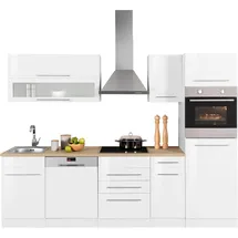 kochstation Küchenzeile KS-Eton 270 cm weiß