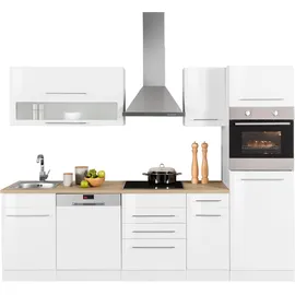 kochstation Küchenzeile KS-Eton 270 cm weiß