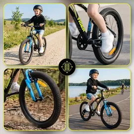 SUN BABY Tiger Bike 20 Zoll RH 31 cm Schwarz/Grün/Blau