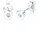 Elli DIAMONDS Ohrstecker Kreis Diamant Weiß 925 Sterling Silber onesize