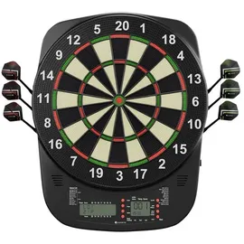 Juskys Elektronische Dartscheibe Kunststoff inkl. 18 Darts