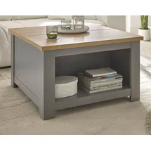 furn.design Couchtisch Eiche Grau 83 x 50 x 83 cm