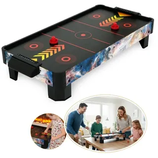 FASports Air-Hockeytisch Airhockeytisch für Kinder ab 6 Jahre inkl. 4 Pusher, 4 Pucks,Torzähler, (Airhockey Tisch Zero-G Battle), Airhockey Game Table Top Tischauflage mit starkem Gebläse/Motor
