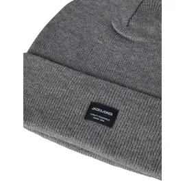 JACK & JONES Mütze Schal Set Herren Grau One Size,