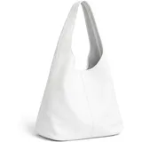 COLLEZIONE ALESSANDRO White Schultertasche Leder Weiß