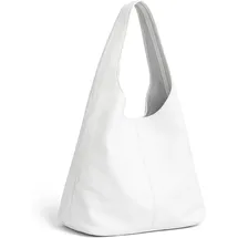 COLLEZIONE ALESSANDRO White Schultertasche Leder Weiß