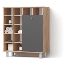 livinity® Badschrank, Anthrazit, 78.4 x 91.6 cm