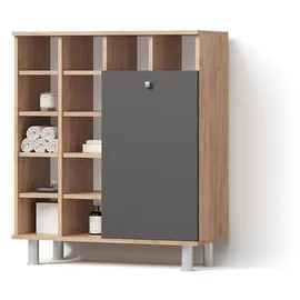 livinity® Badschrank, Anthrazit, 78.4 x 91.6 cm