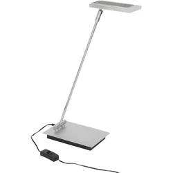 Brilliant moderne LED Schreibtischleuchte Holger chrom silber grau 4,3W 3000K Wa...