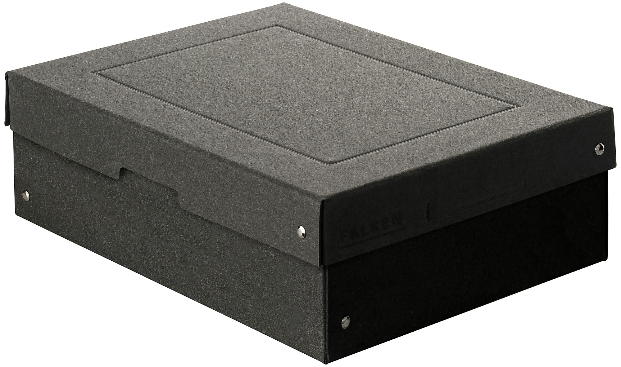 Falken 22001704 PURE Box Black DIN A4, Füllhöhe 100 mm schwarz - Schwarz
