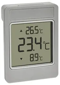 Preisvergleich Produktbild TFA® 30.1067 WINDOO Thermometer silber