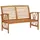 vidaXL Gartenbank 119 x 65 x 83 cm Braun