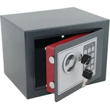 BITUXX Safe Tresor elektronisch Minisafe Wandtresor Wandsafe Schranktresor Geldschrank Möbeltresor Geldsafe Grau