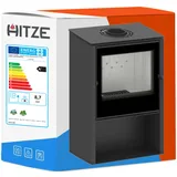 EEK A+ Hitze Kaminofen Lupo M raumluftunabh 9 kW Kessel Stahl Holzofen