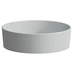 LAUFEN Waschtisch-Schale Kartell 8123317591121 42x42x13,5cm, grau, ohne Überlauf, Saphirkeramik