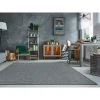 DEKOWE Teppichboden DEKOWE "Naturino Prestige Spezial", grau (graphit), B:65cm H:10mm L:120cm, Obermaterial: 100% Polypropylen, Teppiche, Flachgewebe, meliert, Sisal Optik, In- und Outdoor geeignet