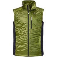 Schöffel Hybrid Vest Stams M, Outdoor Weste mit 4D BODY MAPPING, strapazierfähige, atmungsaktive Funktionsweste mit Taschen, calla green, 50