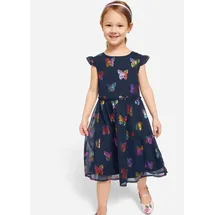 bonprix Chiffonkleid Blau 122