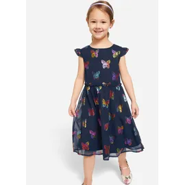 bonprix Chiffonkleid Blau 122