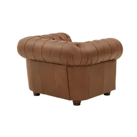 Max Winzer Sessel Norwin Leder 110 x 74 x 0 cm Braun