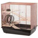 DUVO+ Kleintierkäfig Nagerkäfig Copper Lex schwarz/kupfer schwarz