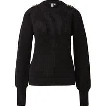QS Pullover mit Glitzergarnstreifen Schwarz XXL