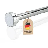 Intirilife Teleskopstange in Silber Metall, 155 cm- Badtextilien, Duschvorhänge