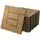 ECD Germany WPC Terrassenfliesen Teak 30 x 30 cm 11 St.
