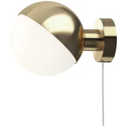 Louis Poulsen VL Studio Wandleuchte, mit Kabel, brass