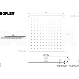 Hansgrohe VERNIS SHAPE | BOFLER Unterputz Duschsystem #20, Armatur, I-BOX, Regendusche 30x30cm, Handbrause, Brauseschlauch, Brausehalter, matt schwarz