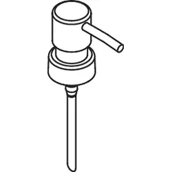Hewi System 900 Pumpenkopf 66989 für Seifenspender 900.06.001XA, matt geschliffen