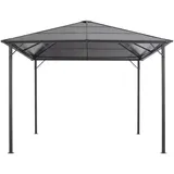 vidaXL Gartenpavillon 3 x 3 m Anthrazit