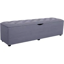 Home Affaire Hockerbank Knobbed Blau/Grau 160 x 42 x 40 cm