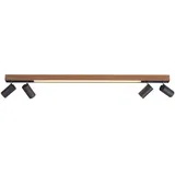 Pure Lines Spot 1 dimmbar Holz/Aluminium 120 x 19 x 16 cm