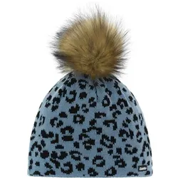 EISBÄR Damen Mütze "Leora Lux", steel blue-schwarz/real, ONE SIZE