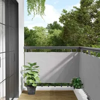 VidaXL Balkon-Sichtschutz Grau 300x75 cm PVC