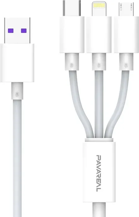 PAVAREAL Hochwertiges 200W Drei-in-Eins Super-Schnelllade-Datenkabel