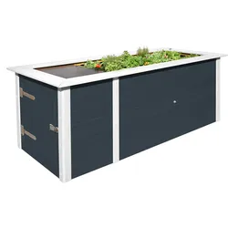 Weka Profi-Hochbeet 669 mit Stauraum und Ablage- anthrazit