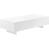 [en.casa] Couchtisch Lärketorp 115x55x31 cm Weiß Hochglanz